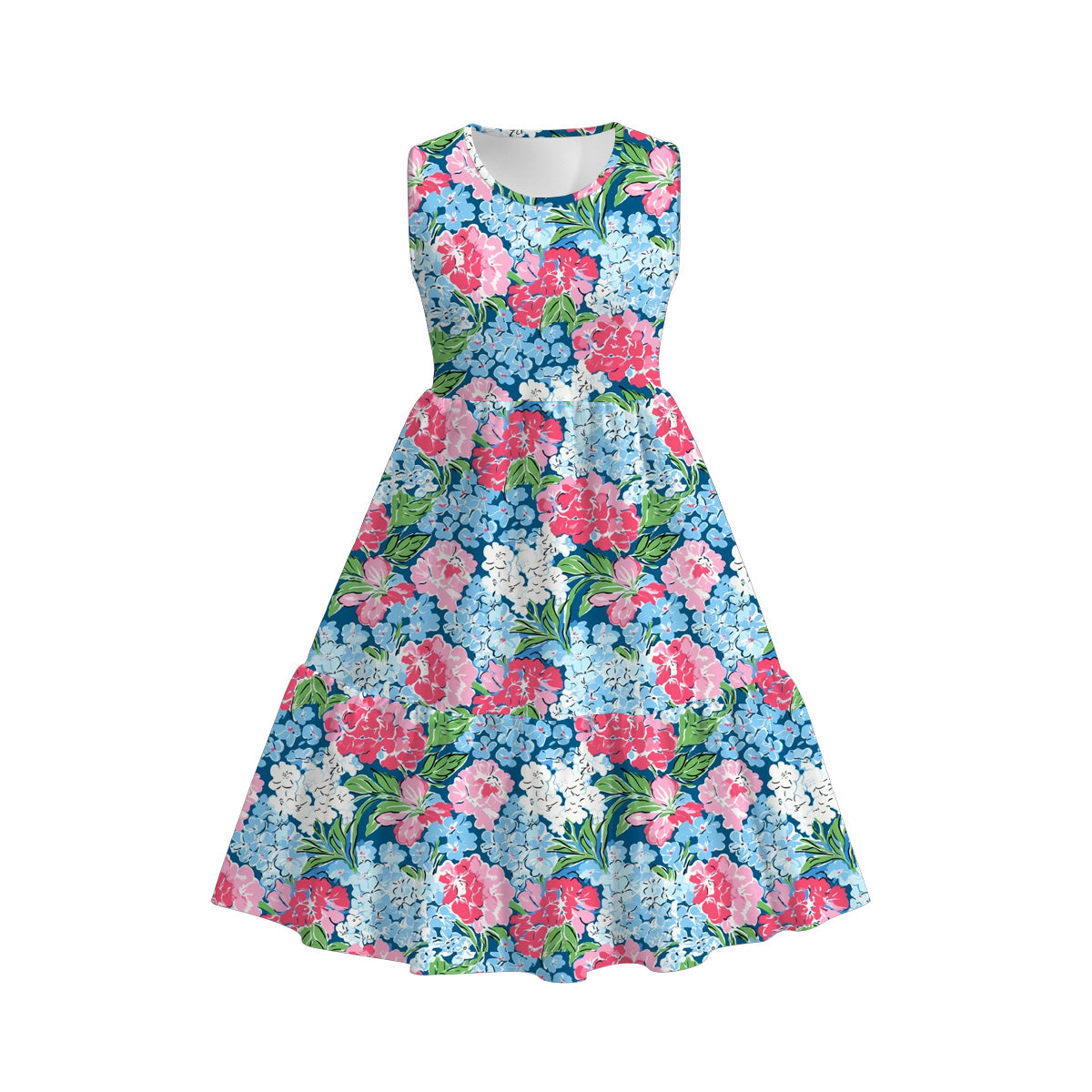 （Pre Order）Mommy＆Me Spring and Summer Floral Print Dress