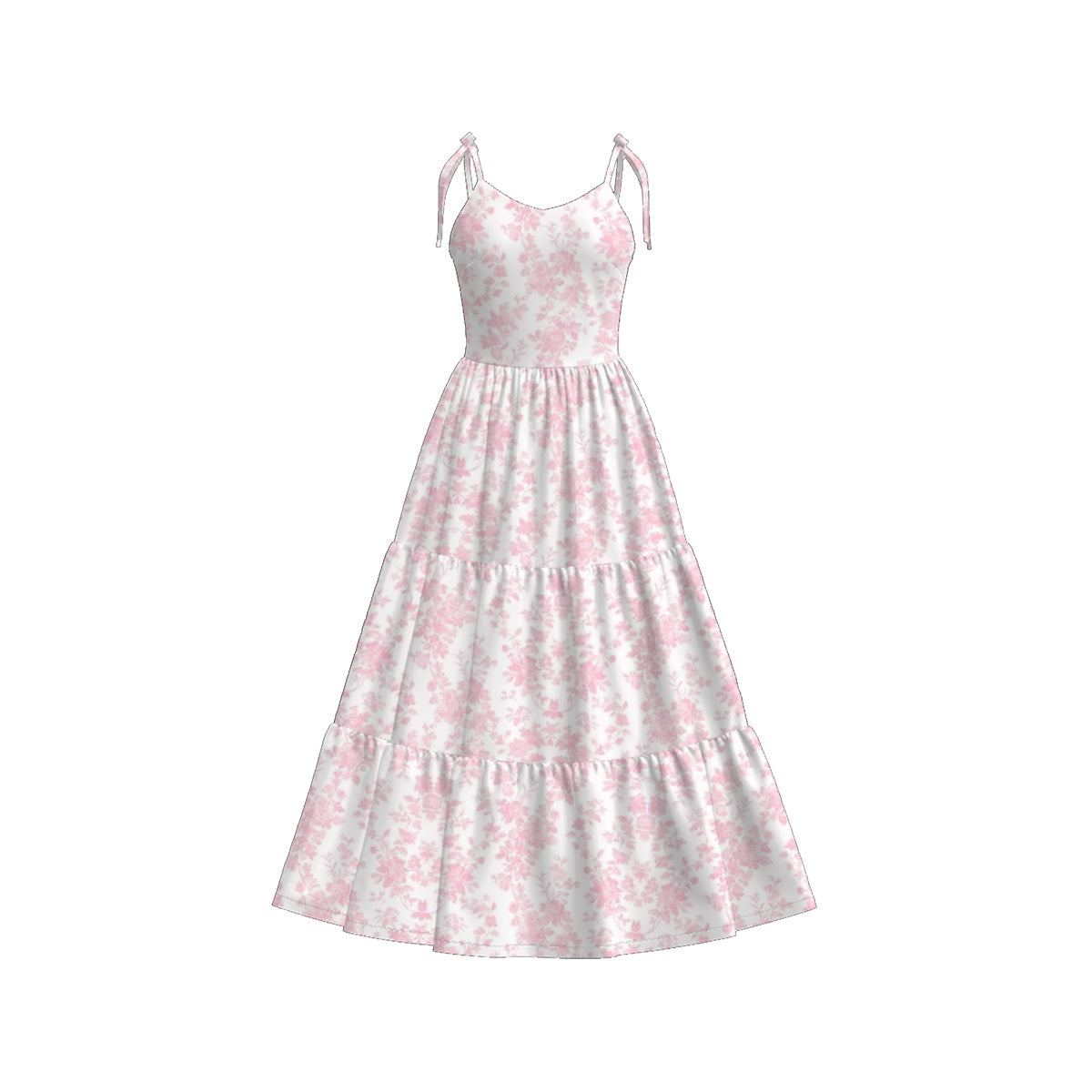 （Pre Order）Mommy＆Me Spring and Summer Floral Print Dress