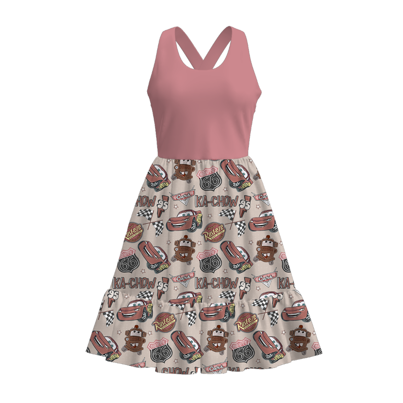 （Pre Order）Adults Spring and Summer Cartoon Print Dress