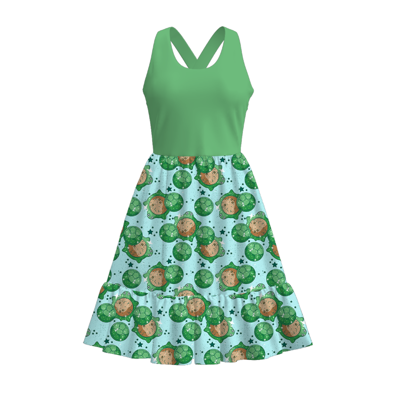 （Pre Order）Adults Spring and Summer Cartoon Print Dress