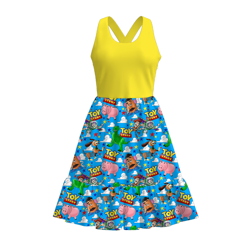 （Pre Order）Adults Spring and Summer Cartoon Print Dress