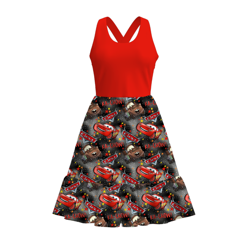 （Pre Order）Adults Spring and Summer Cartoon Print Dress