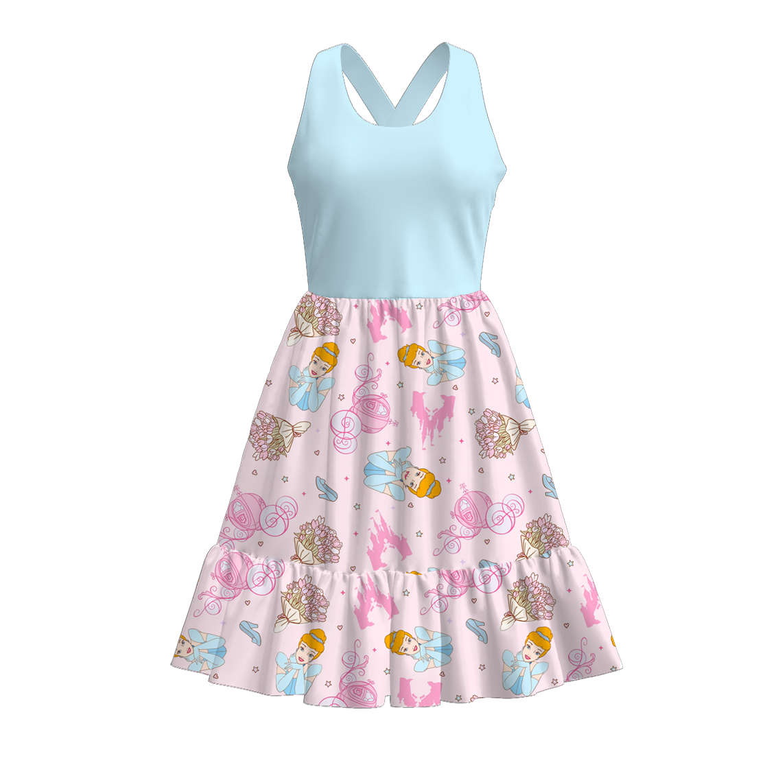 （Pre Order）Mommy and Me Spring＆Summer Princess Print Dress