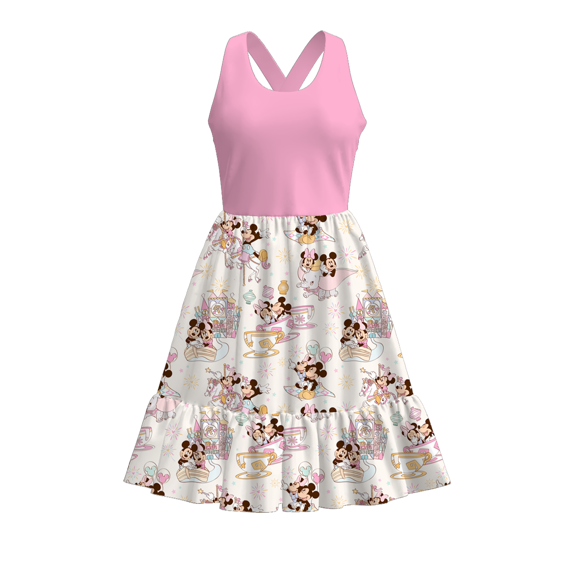 （Pre Order）Mommy and Me Spring＆Summer Princess Print Dress