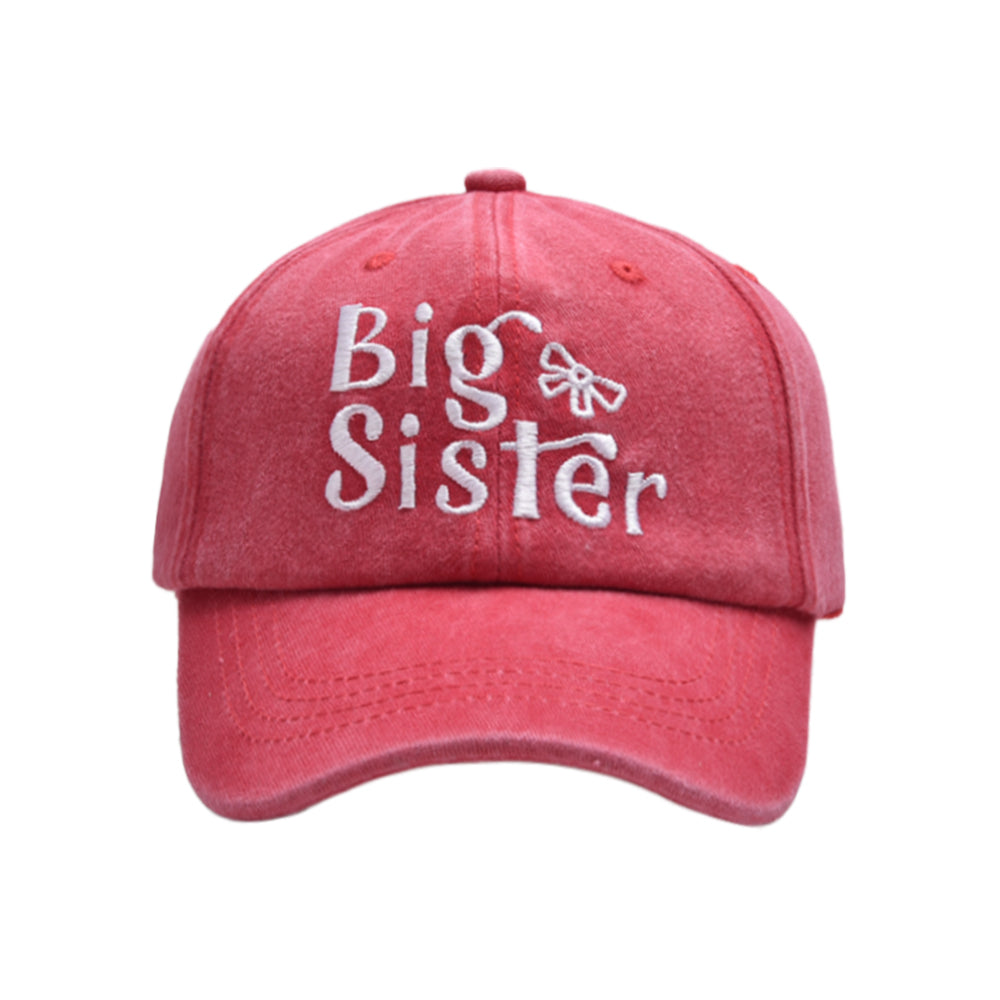 （Pre Order）Girls Big Sister Embroidered Baseball Cap