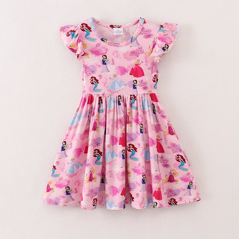 (In Stock A3-1-3)Bamboo Fabric Girls Summer Princess Dress