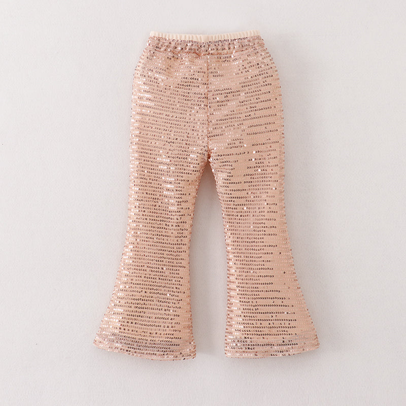 （In Stock A02-03-03）Girls Sequins Flared pants