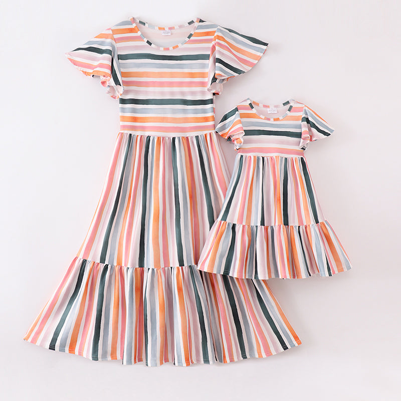 Mommy & Me Colour Stripe Dress