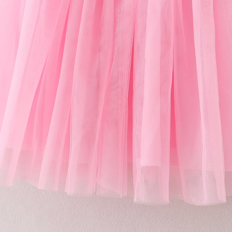 Cow Print Pink Tutu Skirt Dress