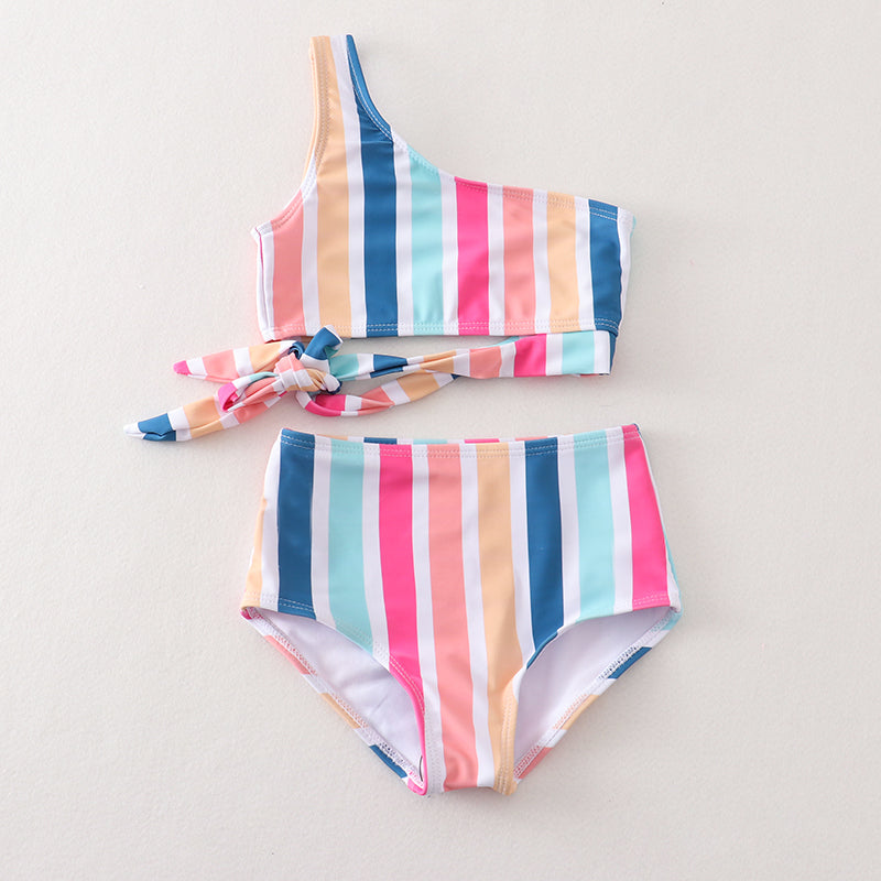 Mommy & Me Color Stripe 2 Pieces Swimsuit