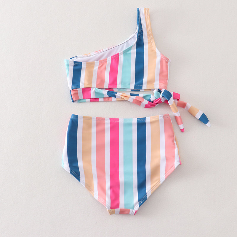 Mommy & Me Color Stripe 2 Pieces Swimsuit