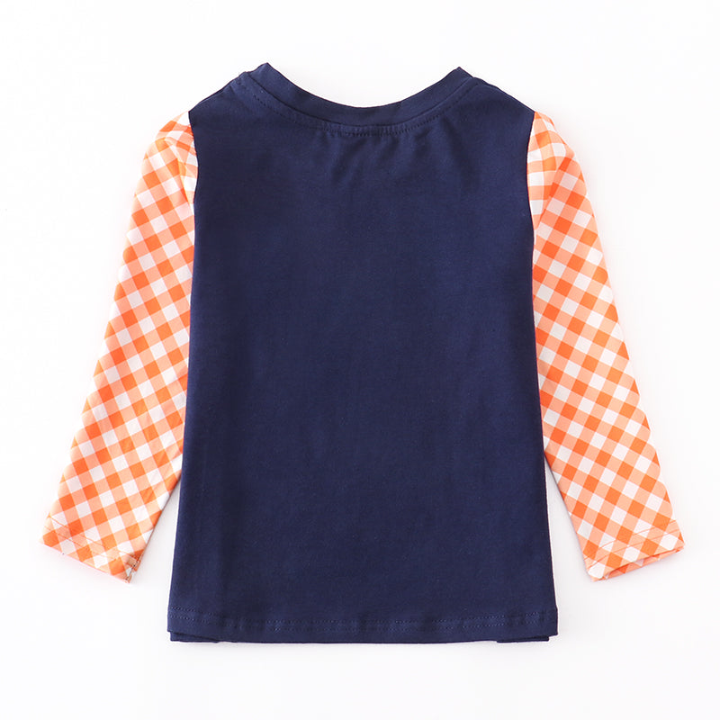 （In Stock E19-3-3）Boy's Fall Fox Print Cotton T-shirt