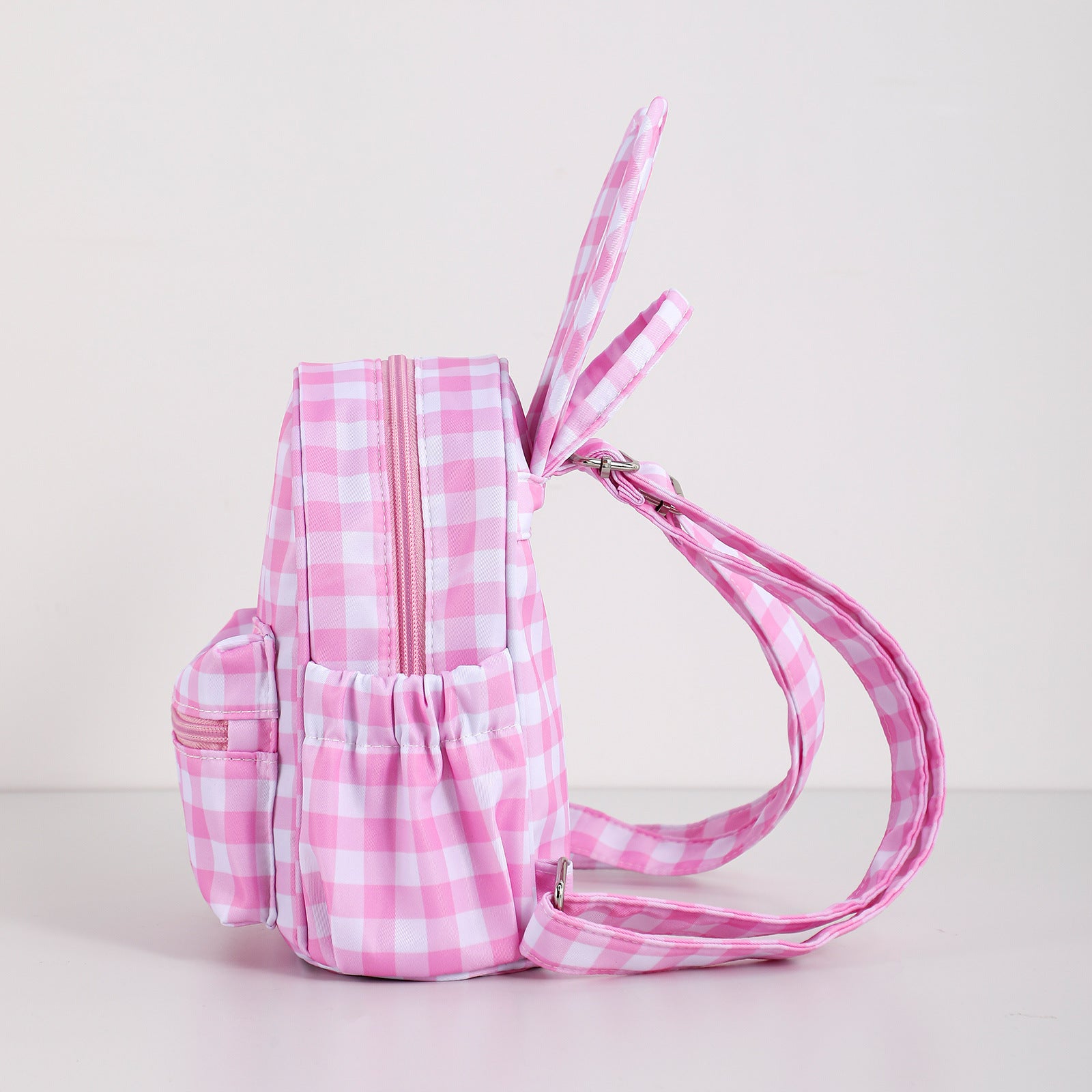 （Pre Order）Kids Easter Bunny Plaid Backpack