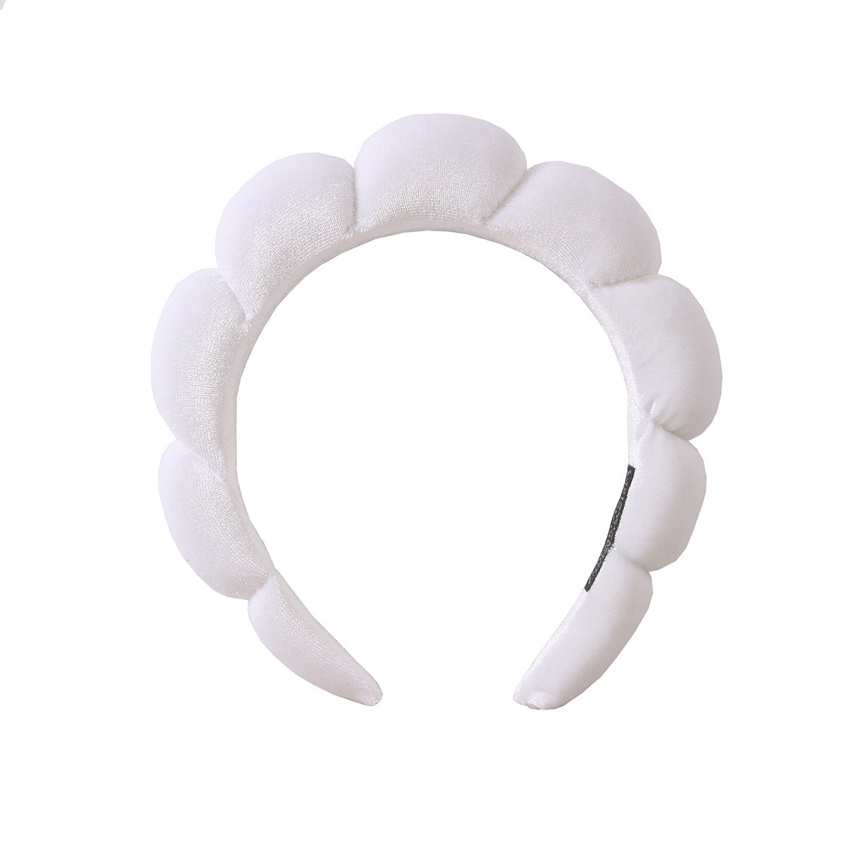 （Pre Order）Sponge Terry Scalloped Headband For Washing Face Makeup