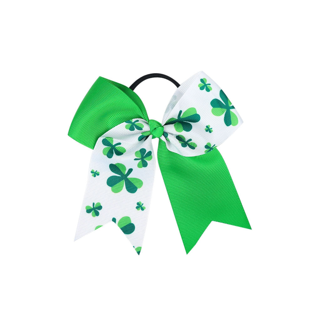 （Pre Order）Girls St. Patrick's Day Shamrock Hair Tie