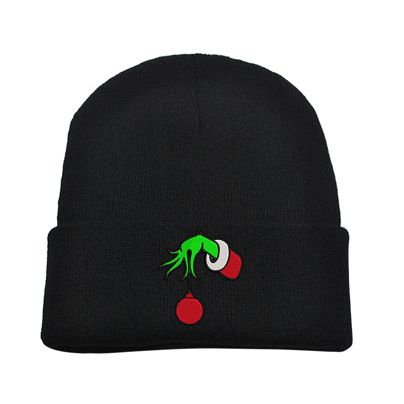 （Pre Order）Adults Christmas Embroidered Knitted Hat