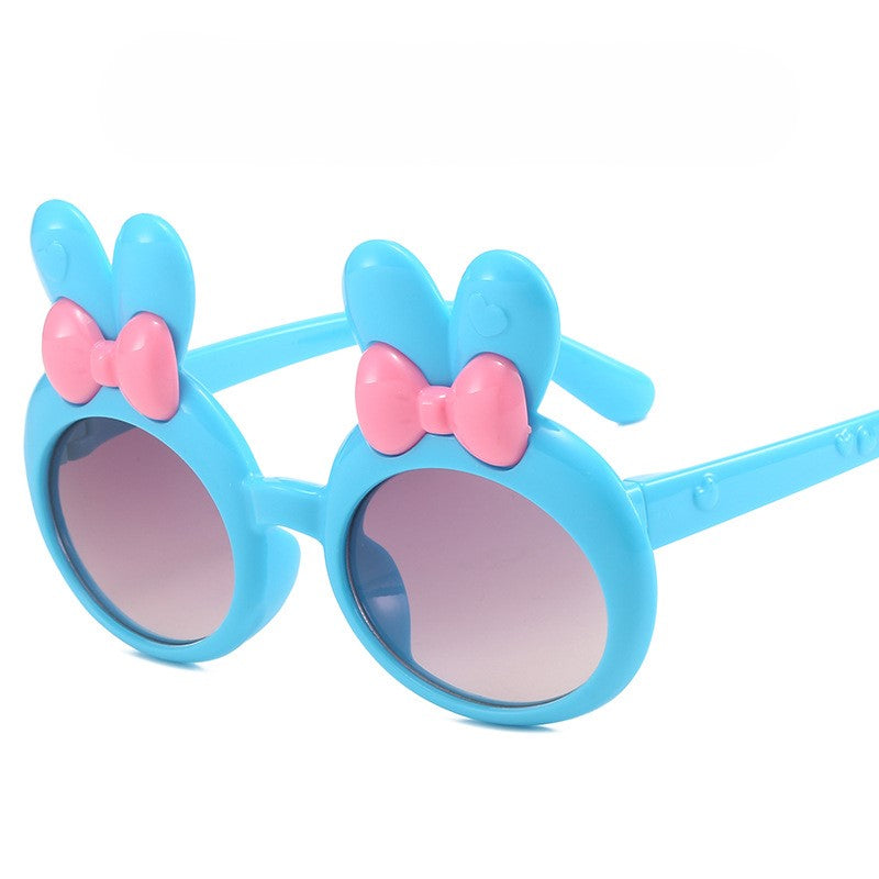 （Pre Order）Kids Trendy Bunny-shaped Round Frame Sunglasses