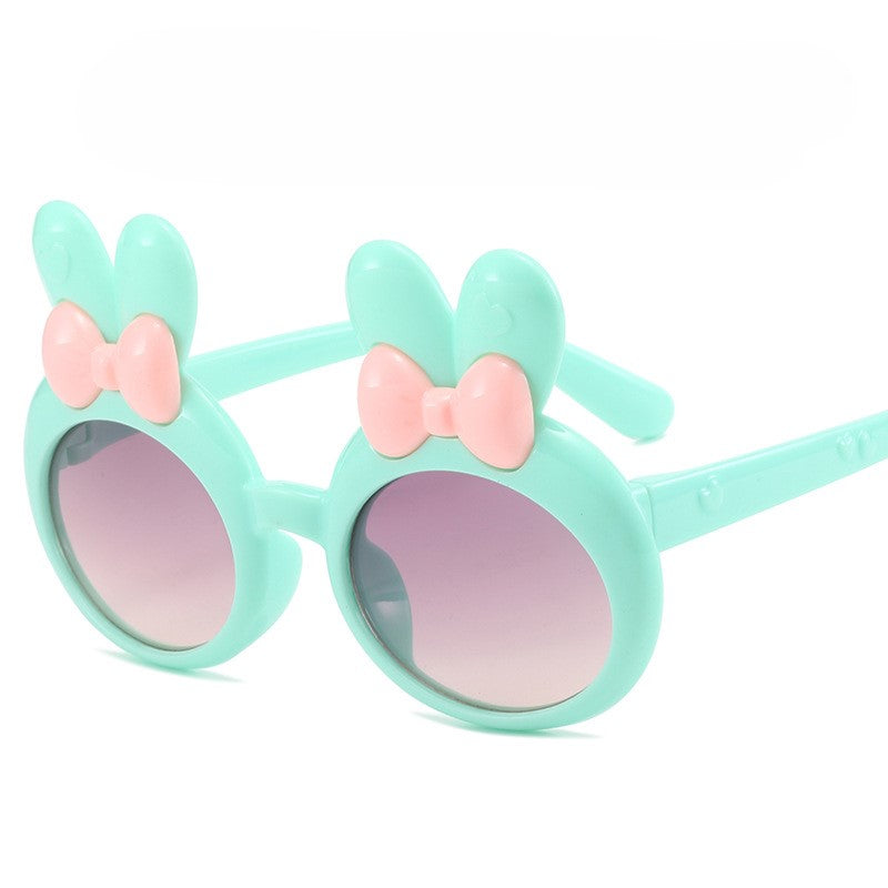 （Pre Order）Kids Trendy Bunny-shaped Round Frame Sunglasses