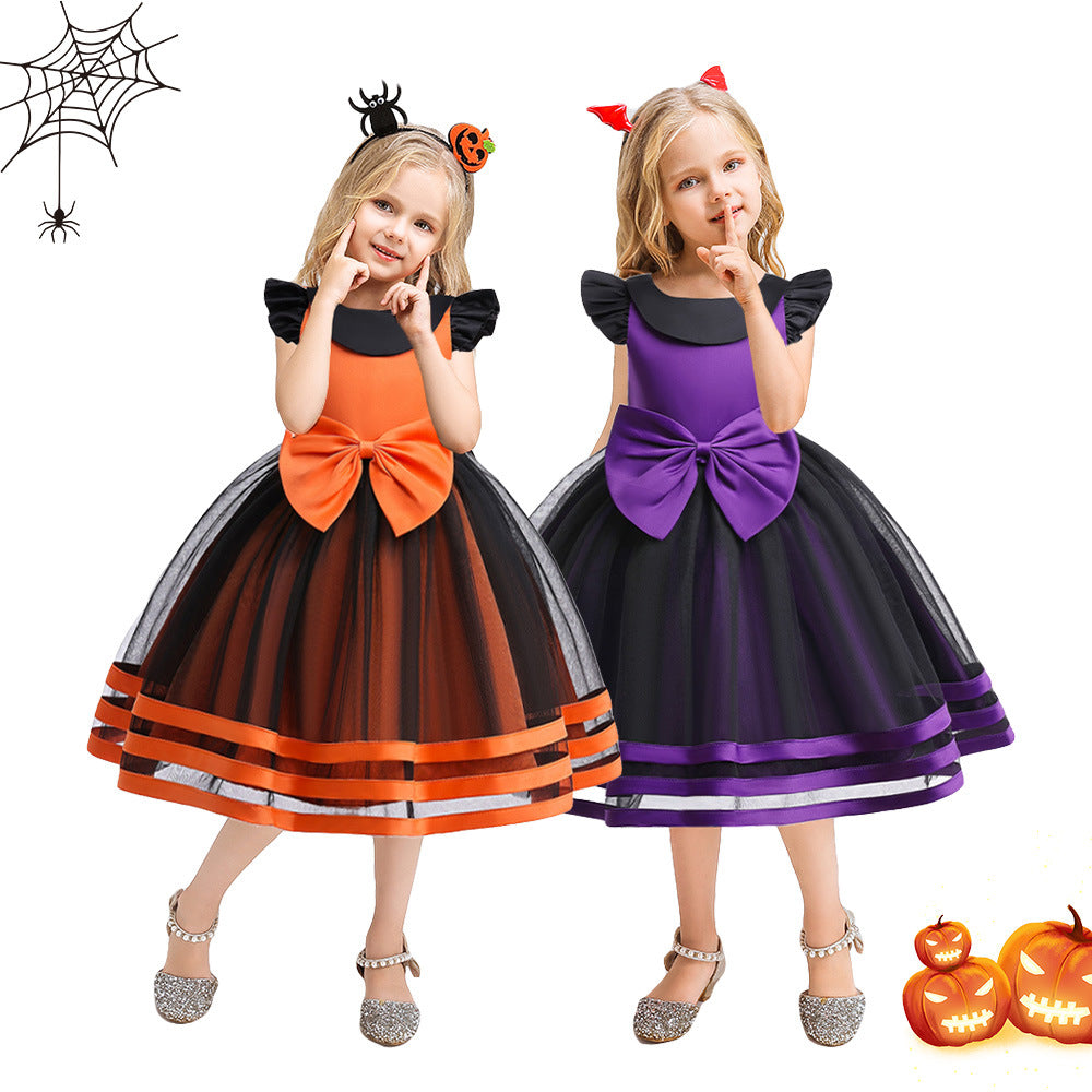 （Pre Order）Girls Halloween Costumes Tulle Dress