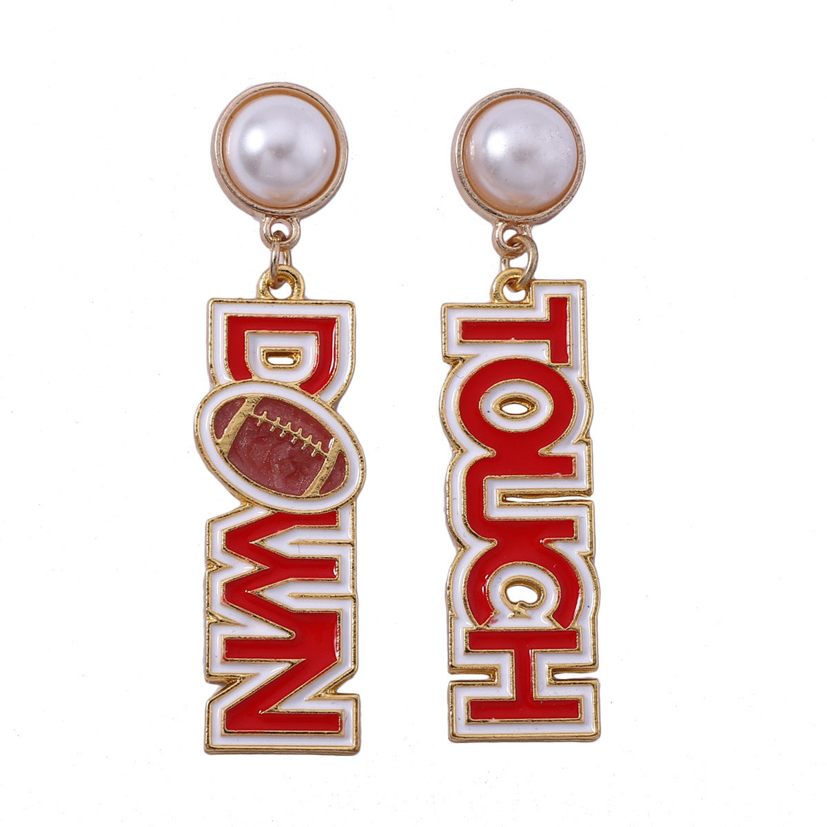 （Pre Order）Football TOUCH DOWN Pearl Earring