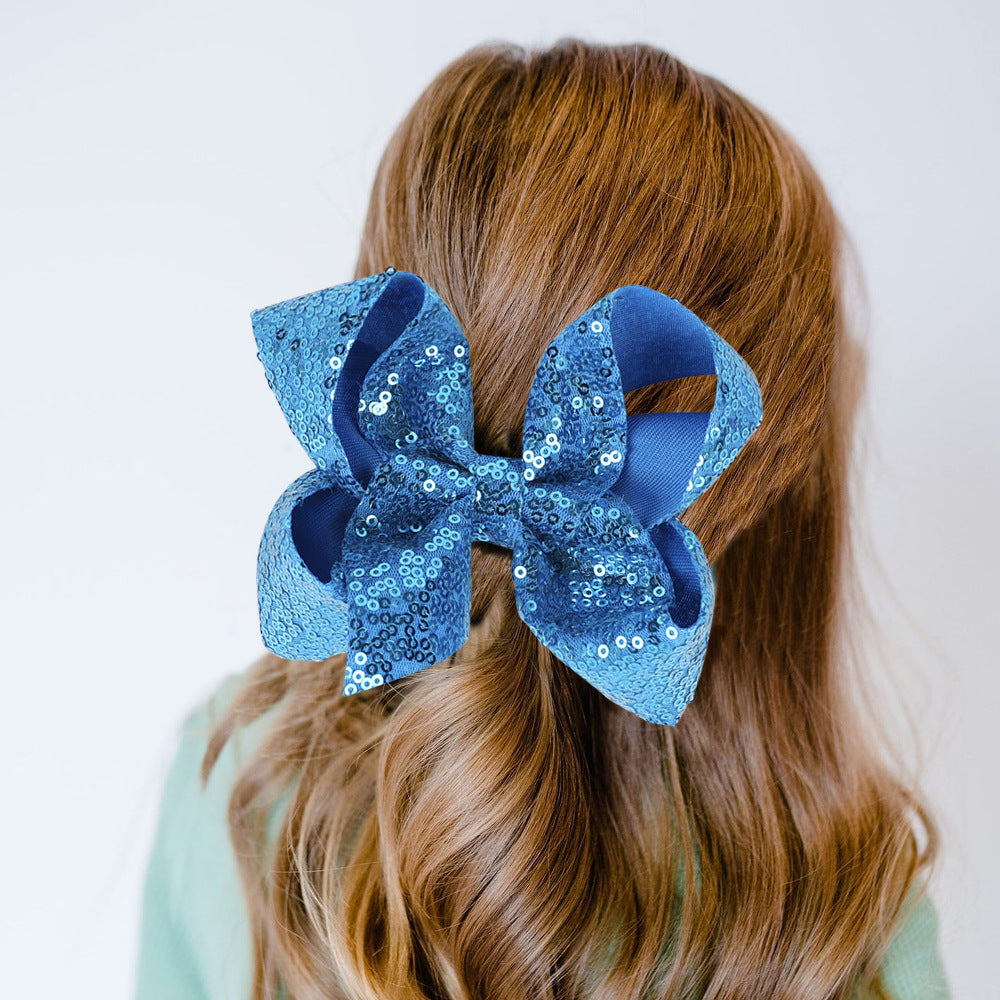 （Pre Order）Girls Sequin Bow Hair Clip