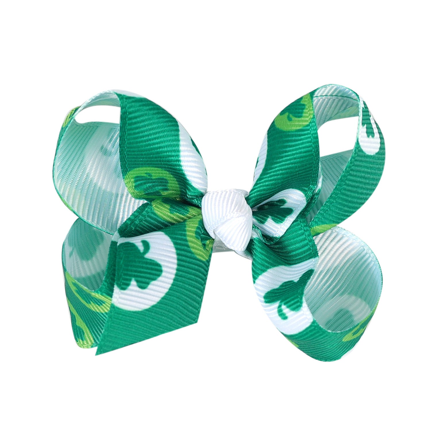 （Pre Order）Girls St.Patrick's Day Shamrock Bow Hair Clip