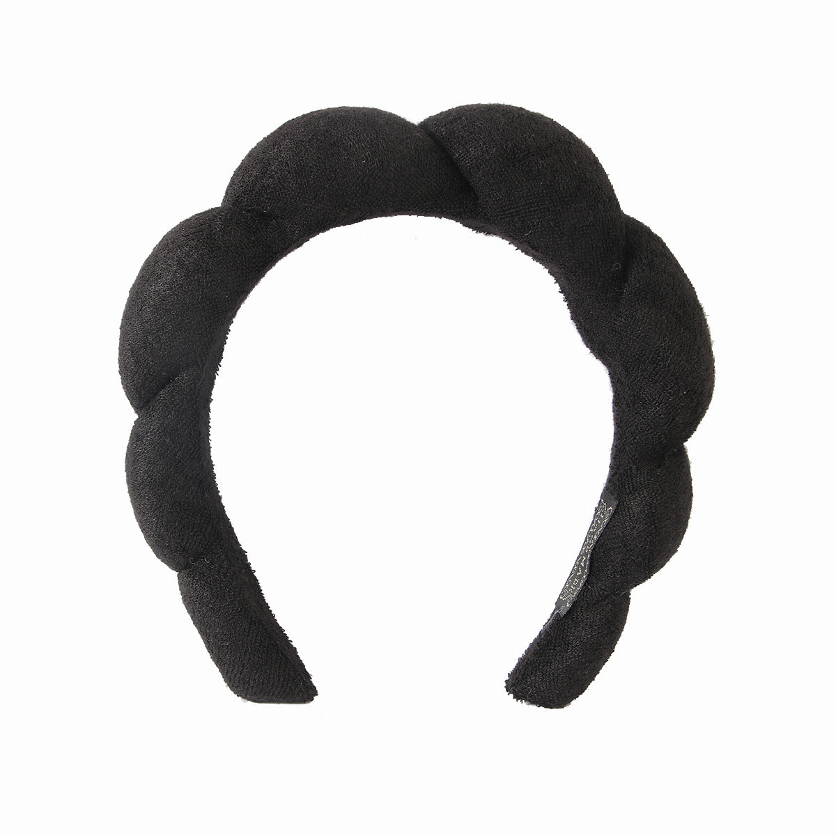 （Pre Order）Sponge Terry Scalloped Headband For Washing Face Makeup