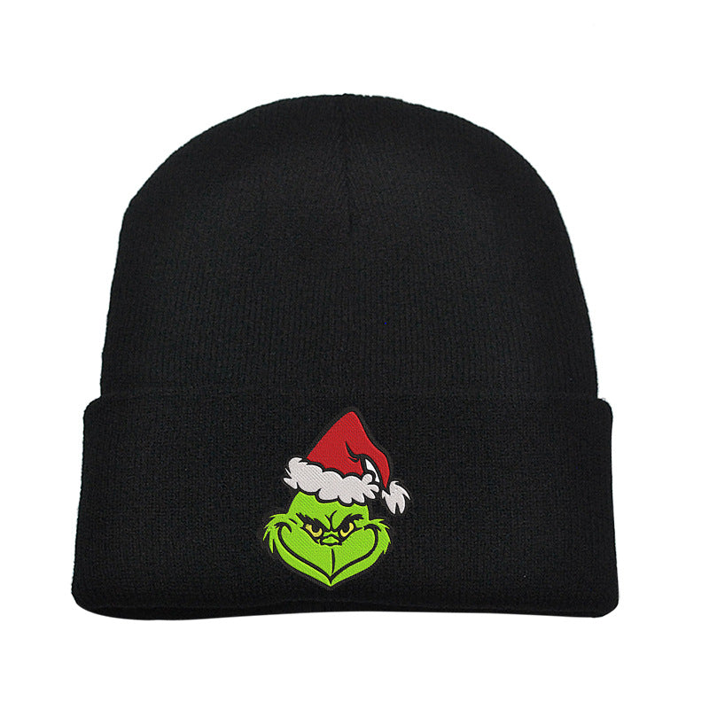 （Pre Order）Adults Christmas Embroidered Knitted Hat