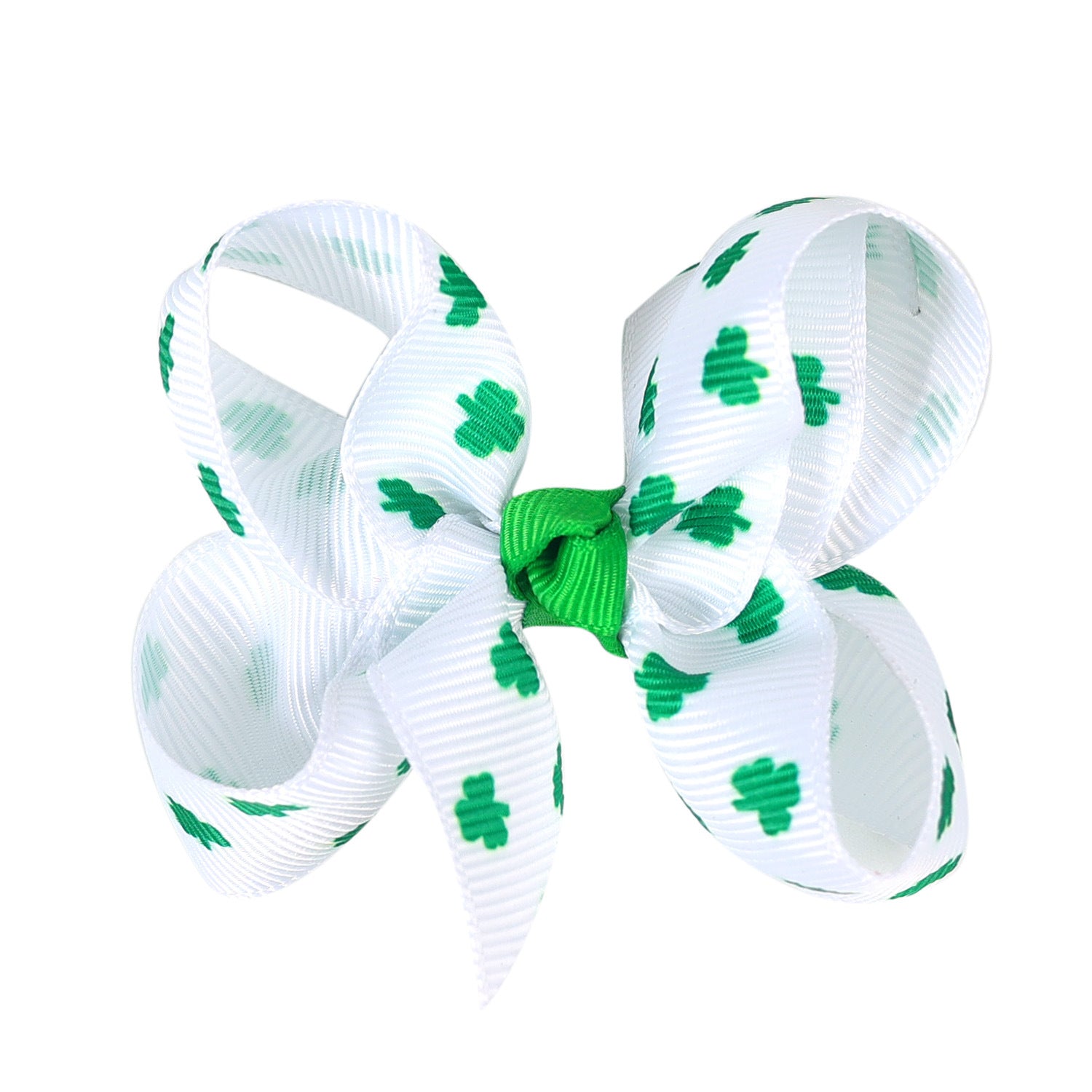 （Pre Order）Girls St.Patrick's Day Shamrock Bow Hair Clip