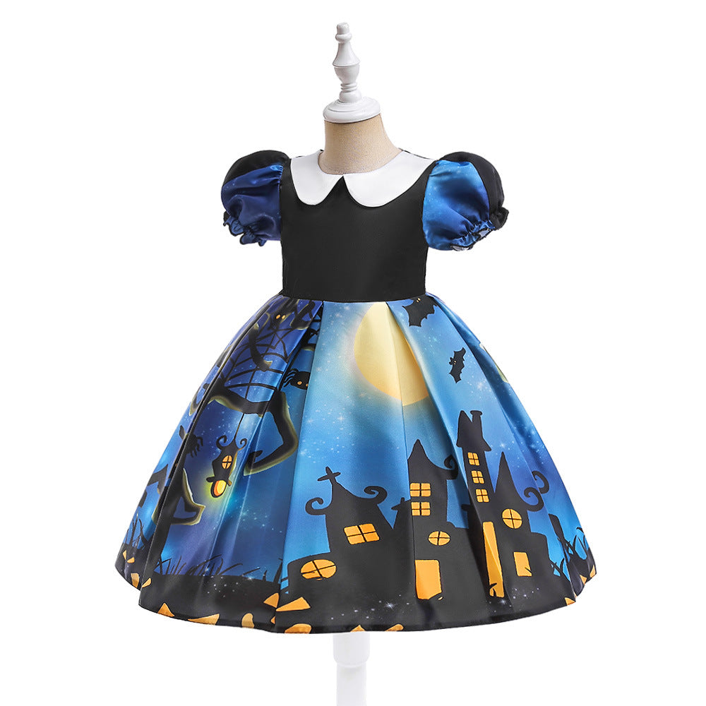 （Pre Order）Girls Halloween Costumes Dress With Bag