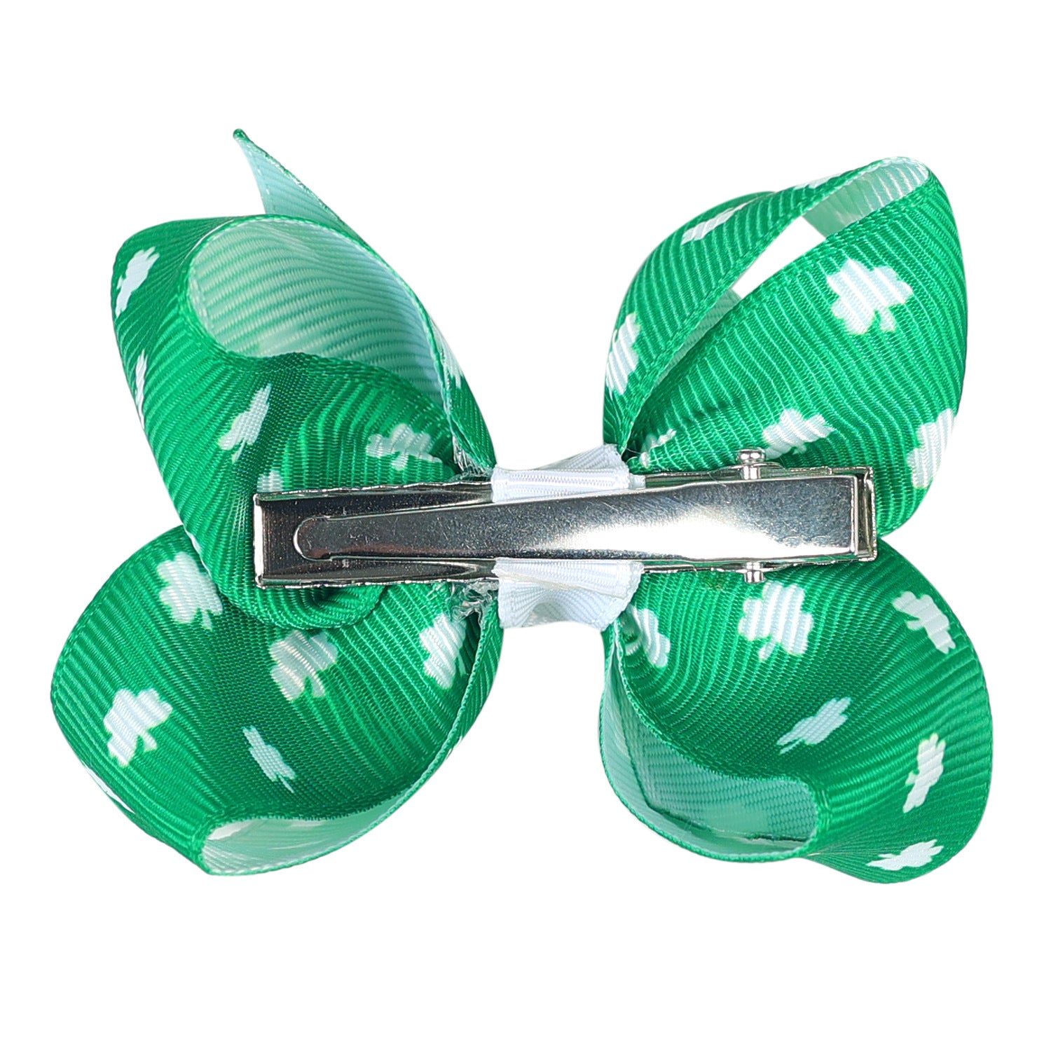 （Pre Order）Girls St.Patrick's Day Shamrock Bow Hair Clip