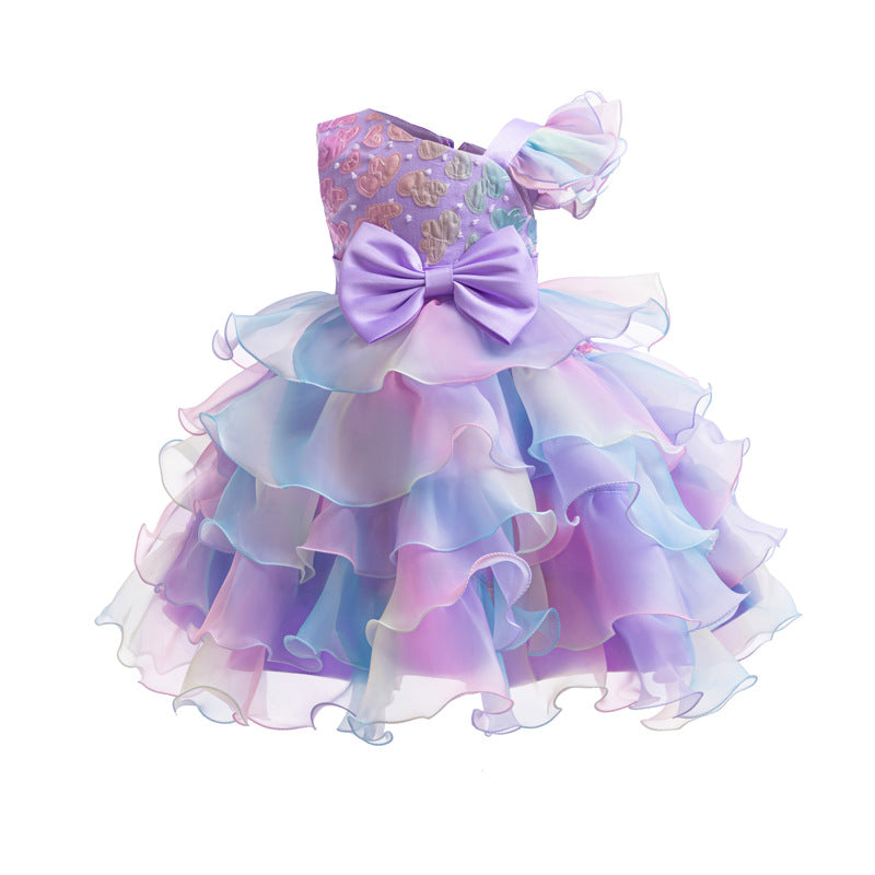 （Pre Order）Girls Easter Bow-tie Fluffy Dress