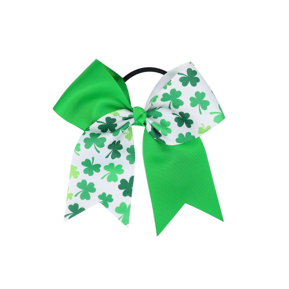 （Pre Order）Girls St. Patrick's Day Shamrock Hair Tie