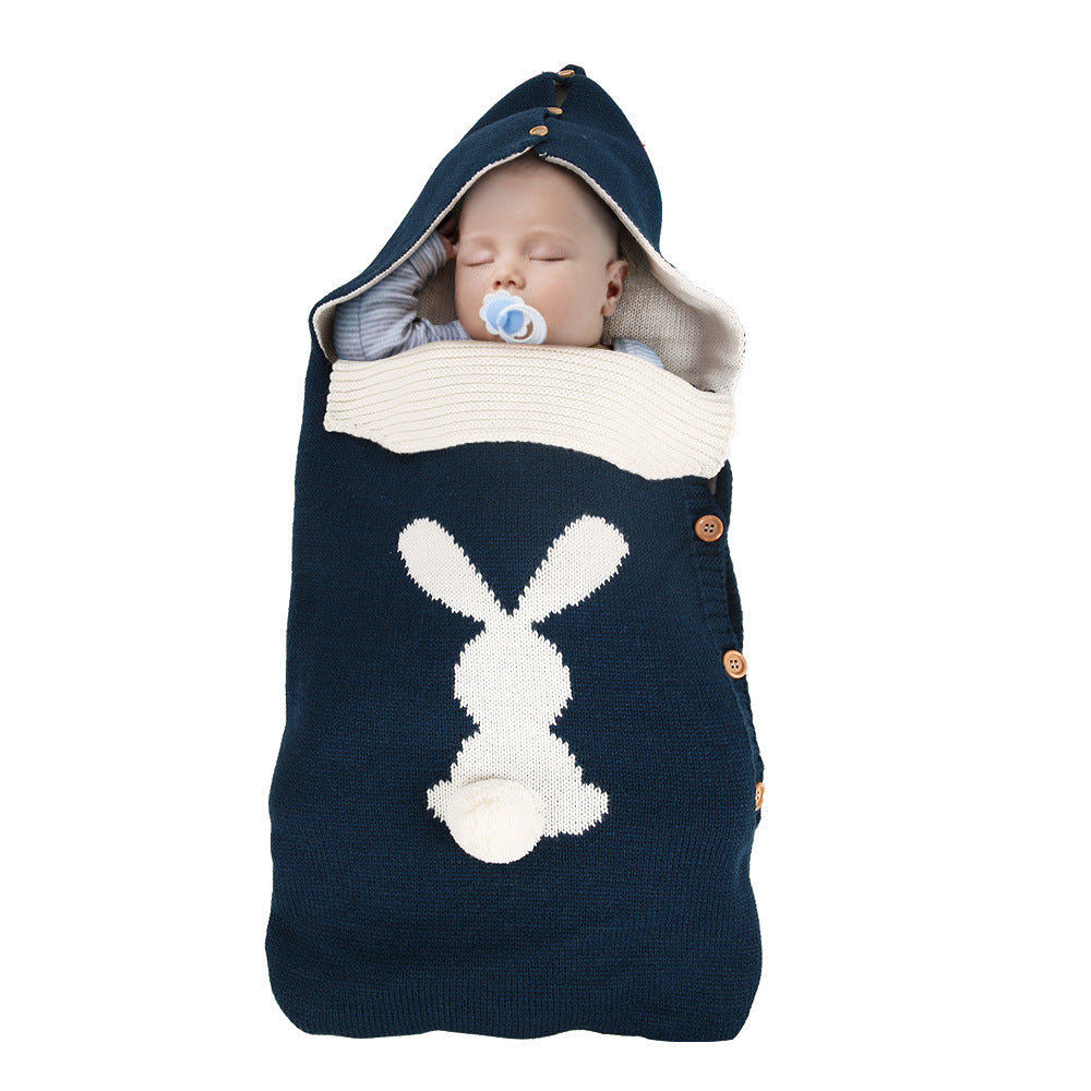 （Pre Order）Plush Bunny-Shaped Baby Sleeping Bag for Toddlers