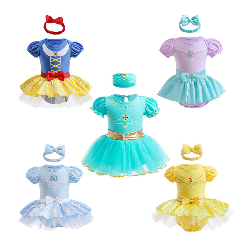 （Pre Order）Baby Girls Princess Romper