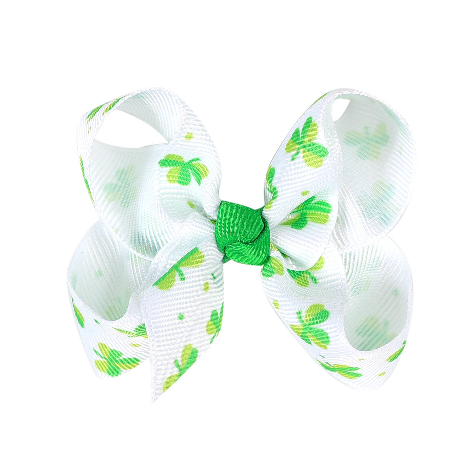 （Pre Order）Girls St.Patrick's Day Shamrock Bow Hair Clip