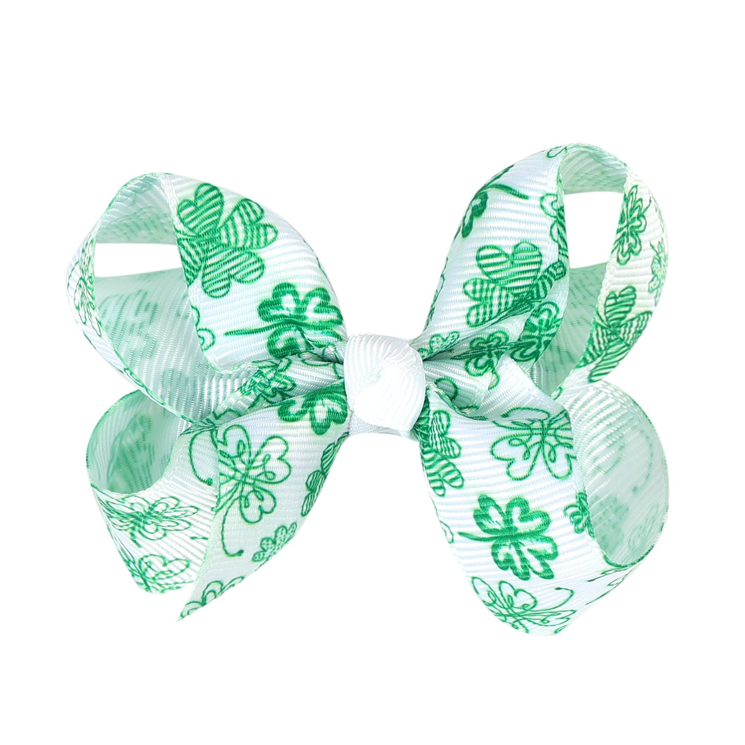 （Pre Order）Girls St.Patrick's Day Shamrock Bow Hair Clip