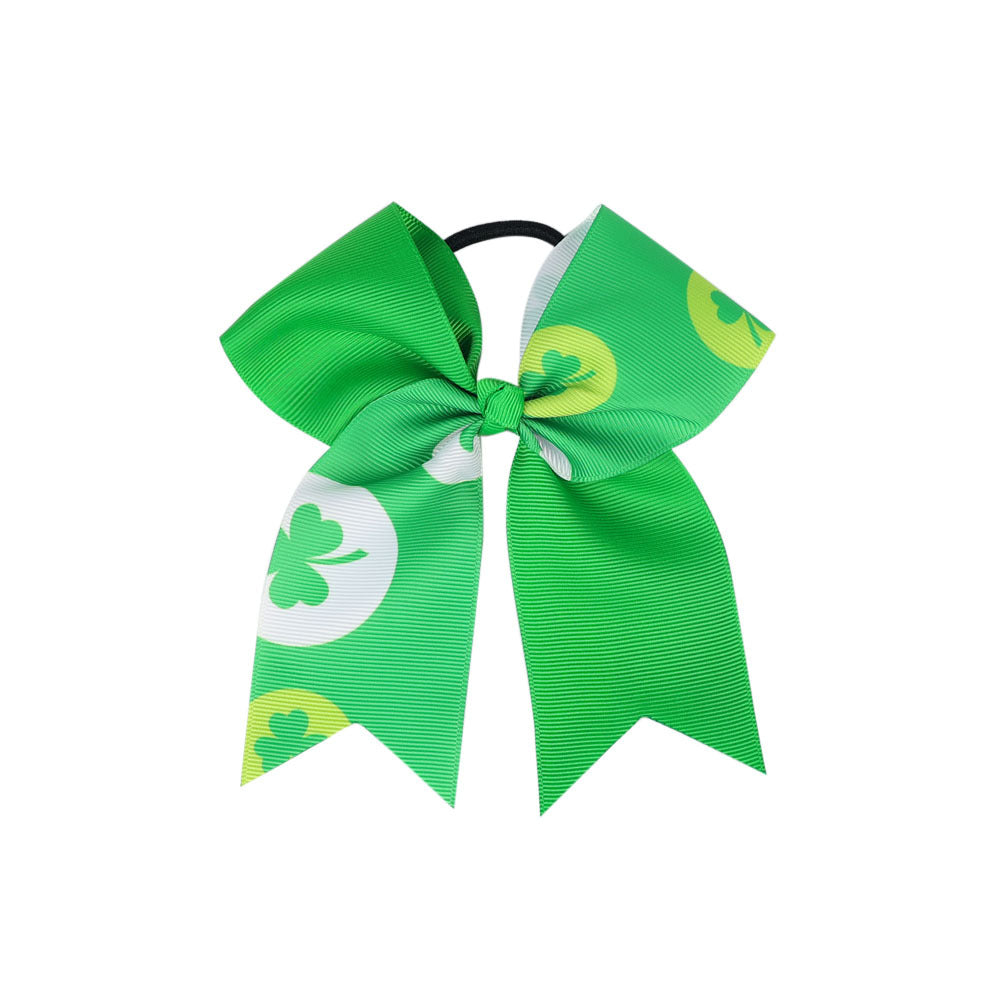 （Pre Order）Girls St. Patrick's Day Shamrock Hair Tie