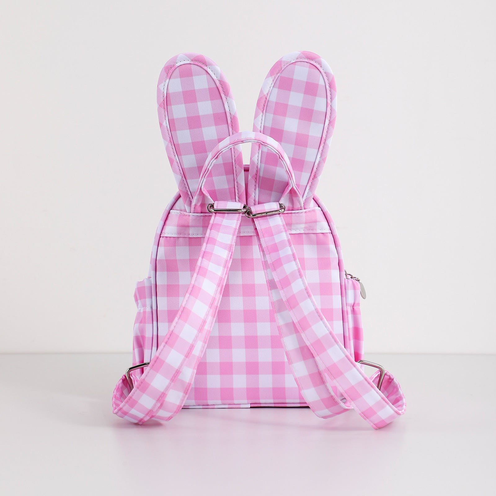 （Pre Order）Kids Easter Bunny Plaid Backpack