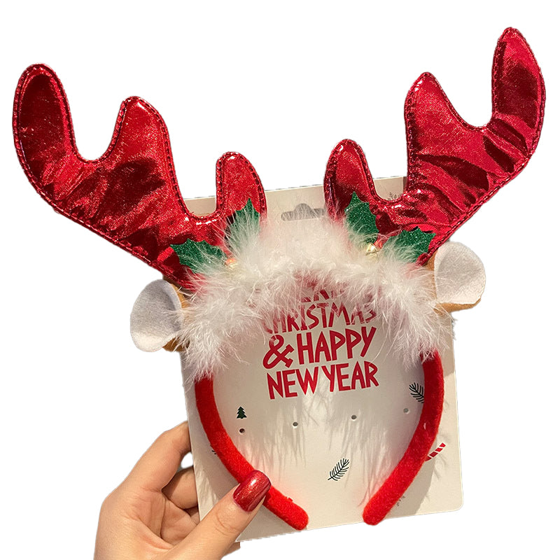 （Pre Order）Christmas Elk Bow Headband