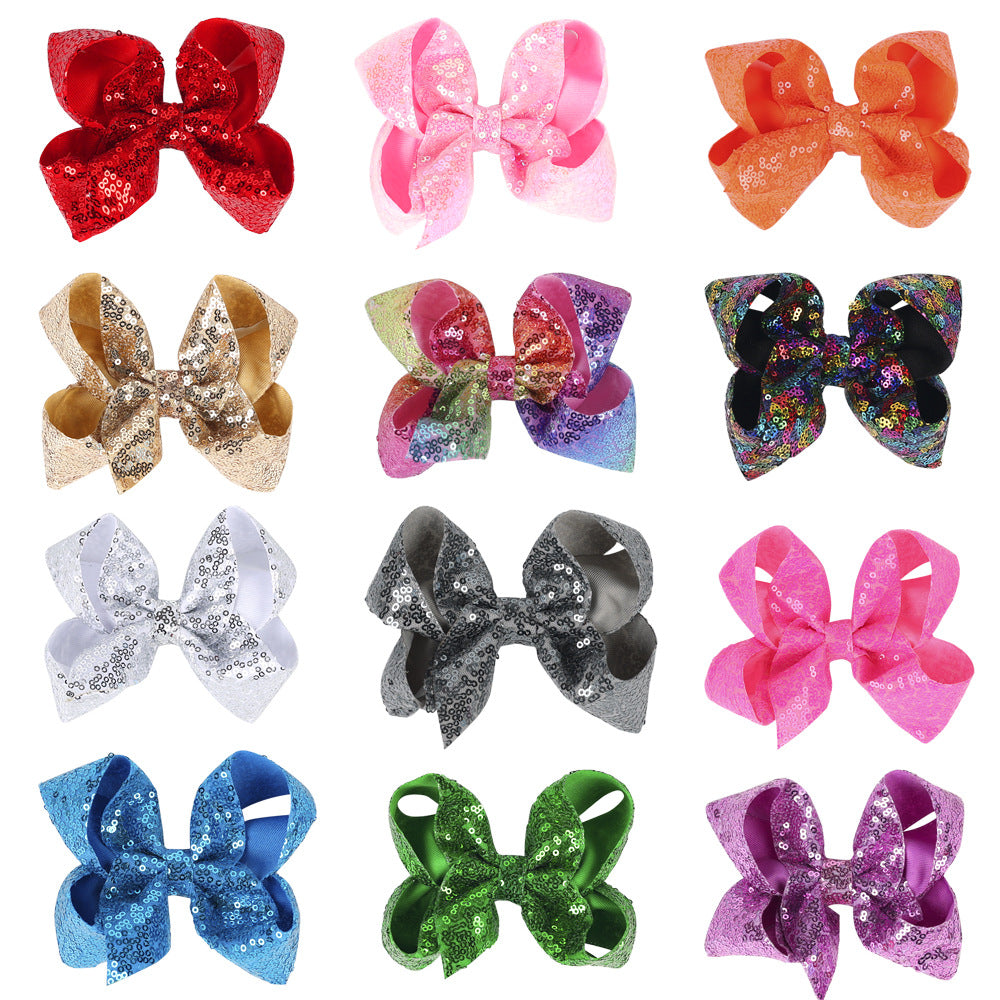 （Pre Order）Girls Sequin Bow Hair Clip