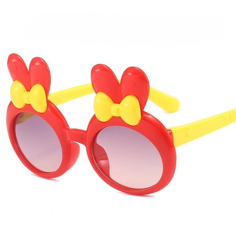 （Pre Order）Kids Trendy Bunny-shaped Round Frame Sunglasses