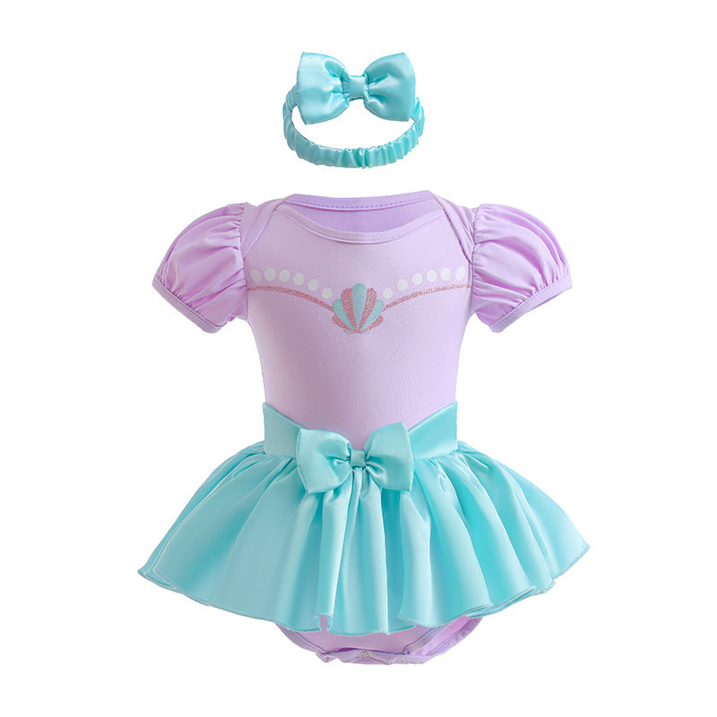 （Pre Order）Baby Girls Princess Romper