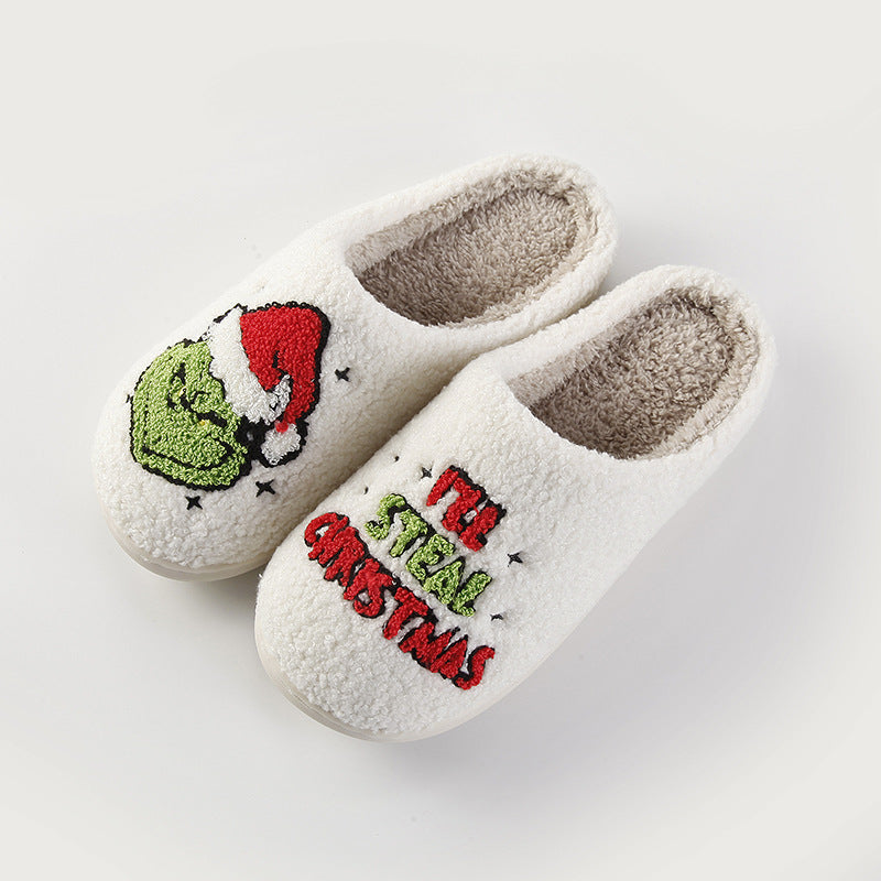 （Pre Order）Adults Christmas Cartoon Winter Cotton Slipper