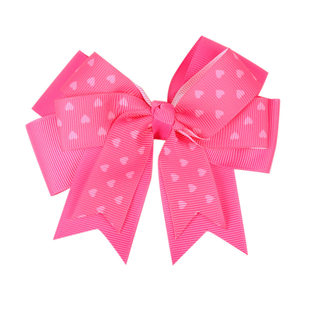 （Pre Order）Girls Valentine's Day Bow Hair Clip