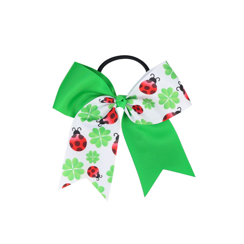 （Pre Order）Girls St. Patrick's Day Shamrock Hair Tie