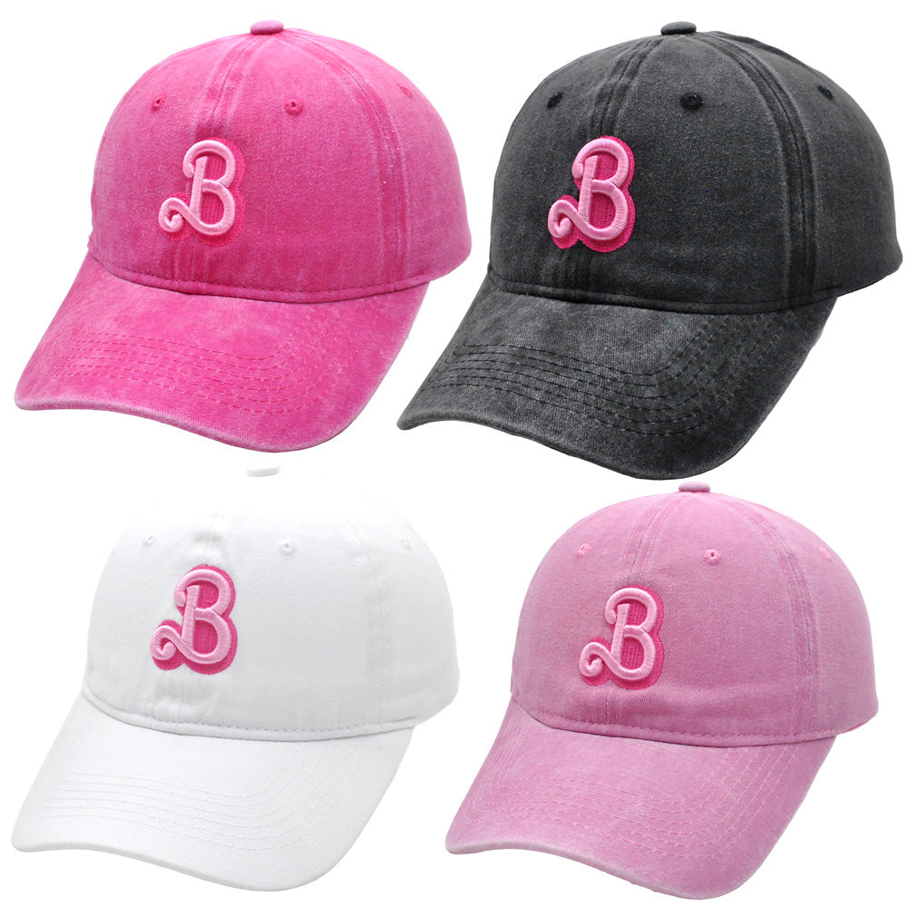 （Pre Order）Adults B letter Embroidered Cap