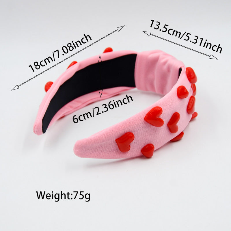 （Pre Order）Girls Valentine's Day Love Knot Headband