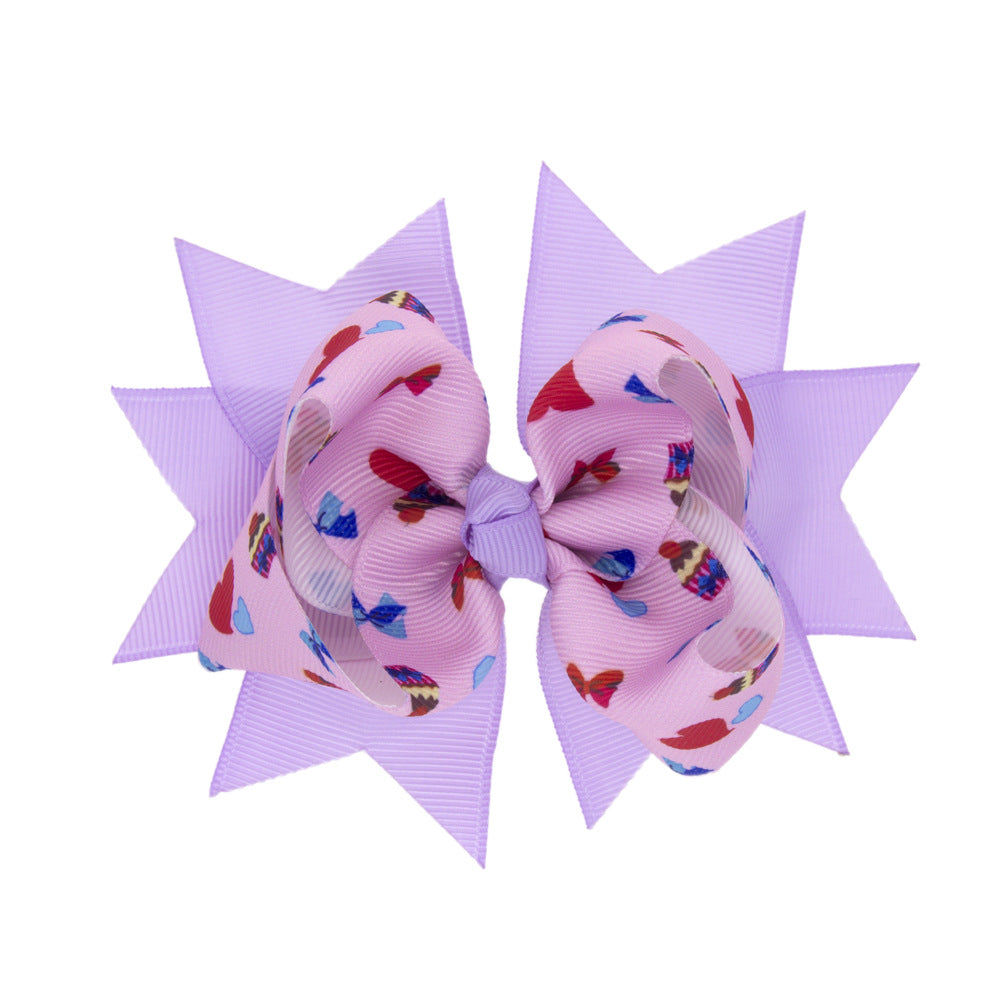 （Pre Order）Girls Valentine's Day Bow Hair Clip