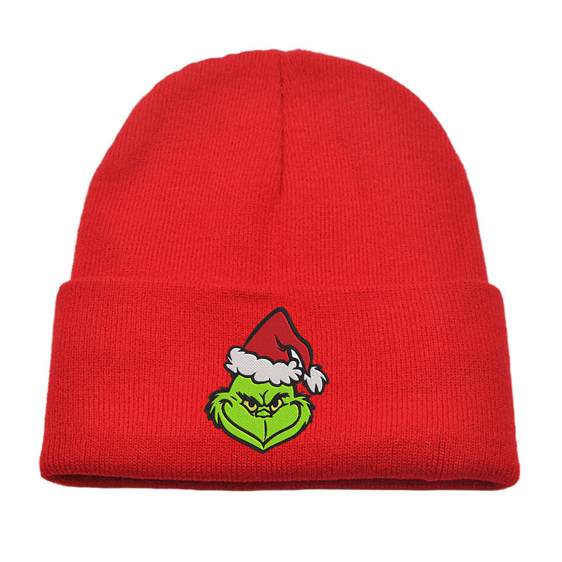 （Pre Order）Adults Christmas Embroidered Knitted Hat